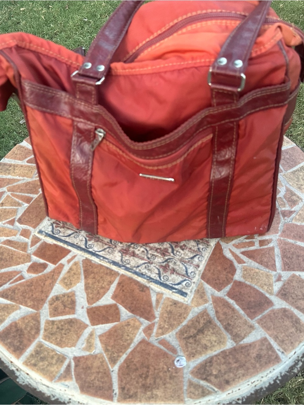Title:Vintage Samsonite Silhouette II Burnt-Orange  Bag – Retro Travel Tote